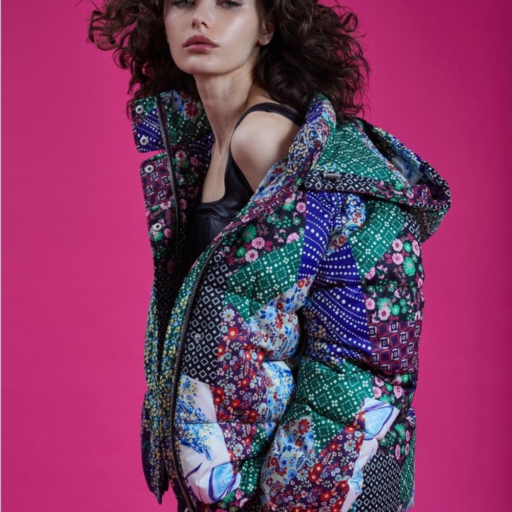 Women's Multicolor Patchwork Jacket